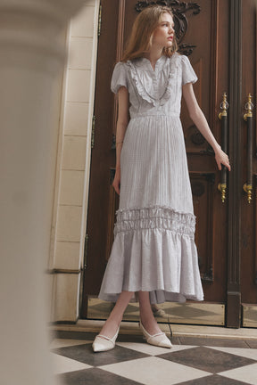 Vol.3 Paisley Satin-Jacquard Dress
