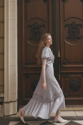 Vol.3 Paisley Satin-Jacquard Dress