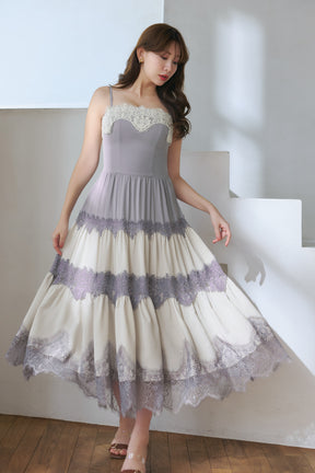 【新色】Isa Tiered Lace Cami Dress