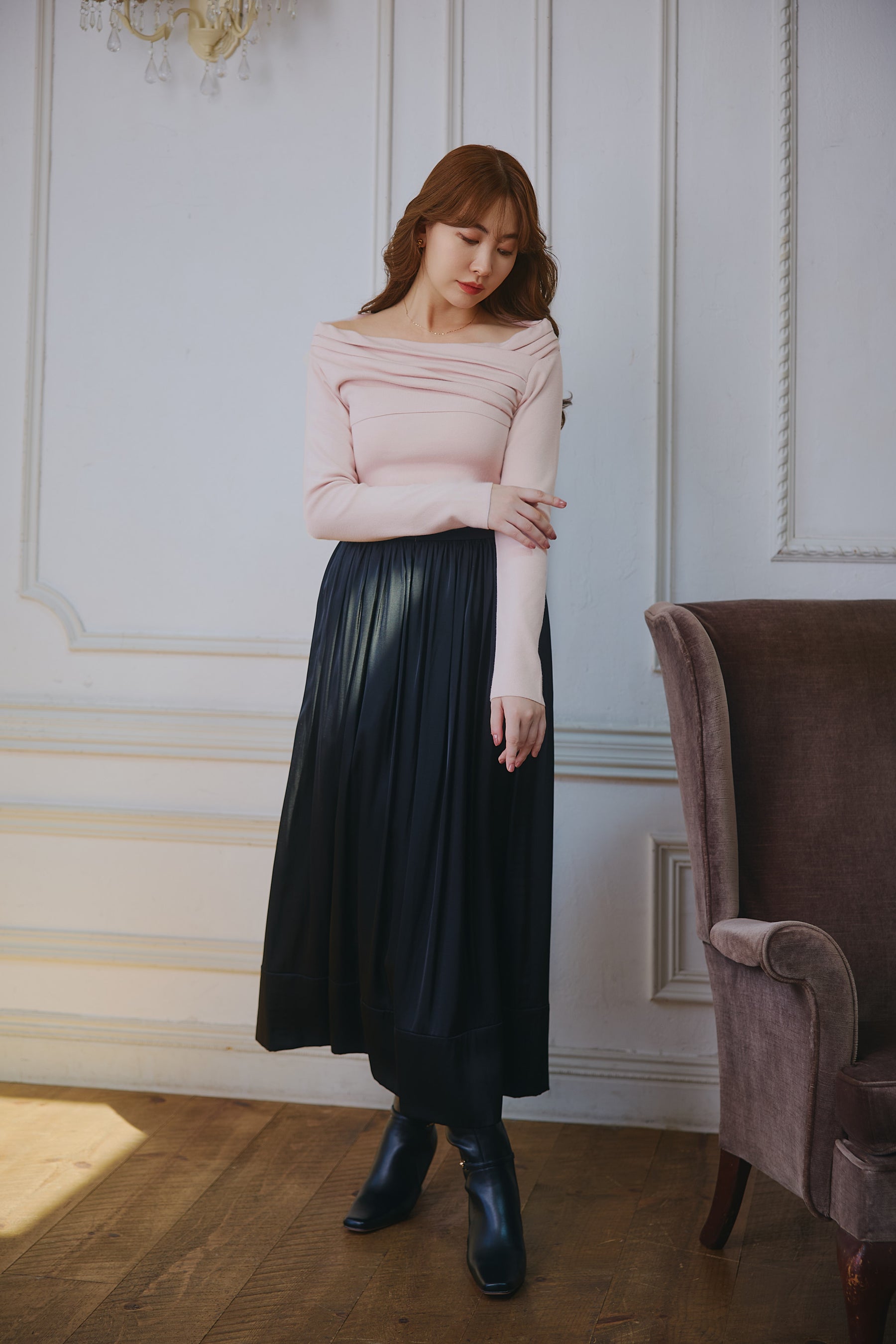 Aveline Gathered Knit Top