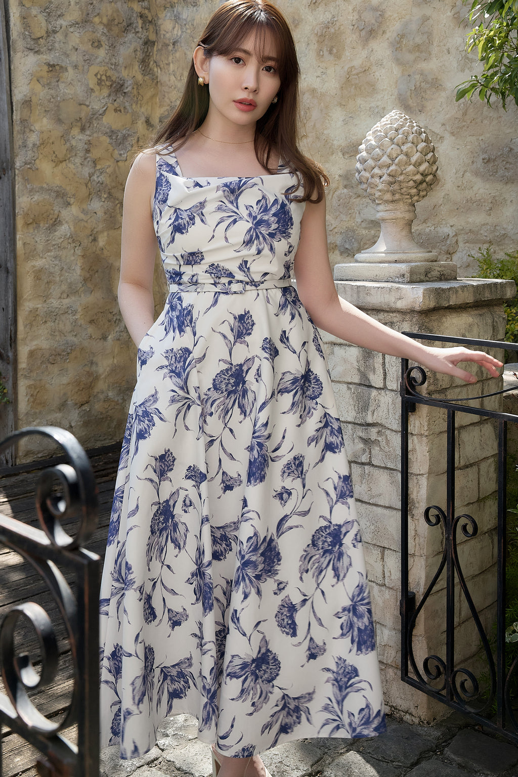 ワンピース Dahlia Belted Dress herlipto 新色】Dahlia Belted Dress
