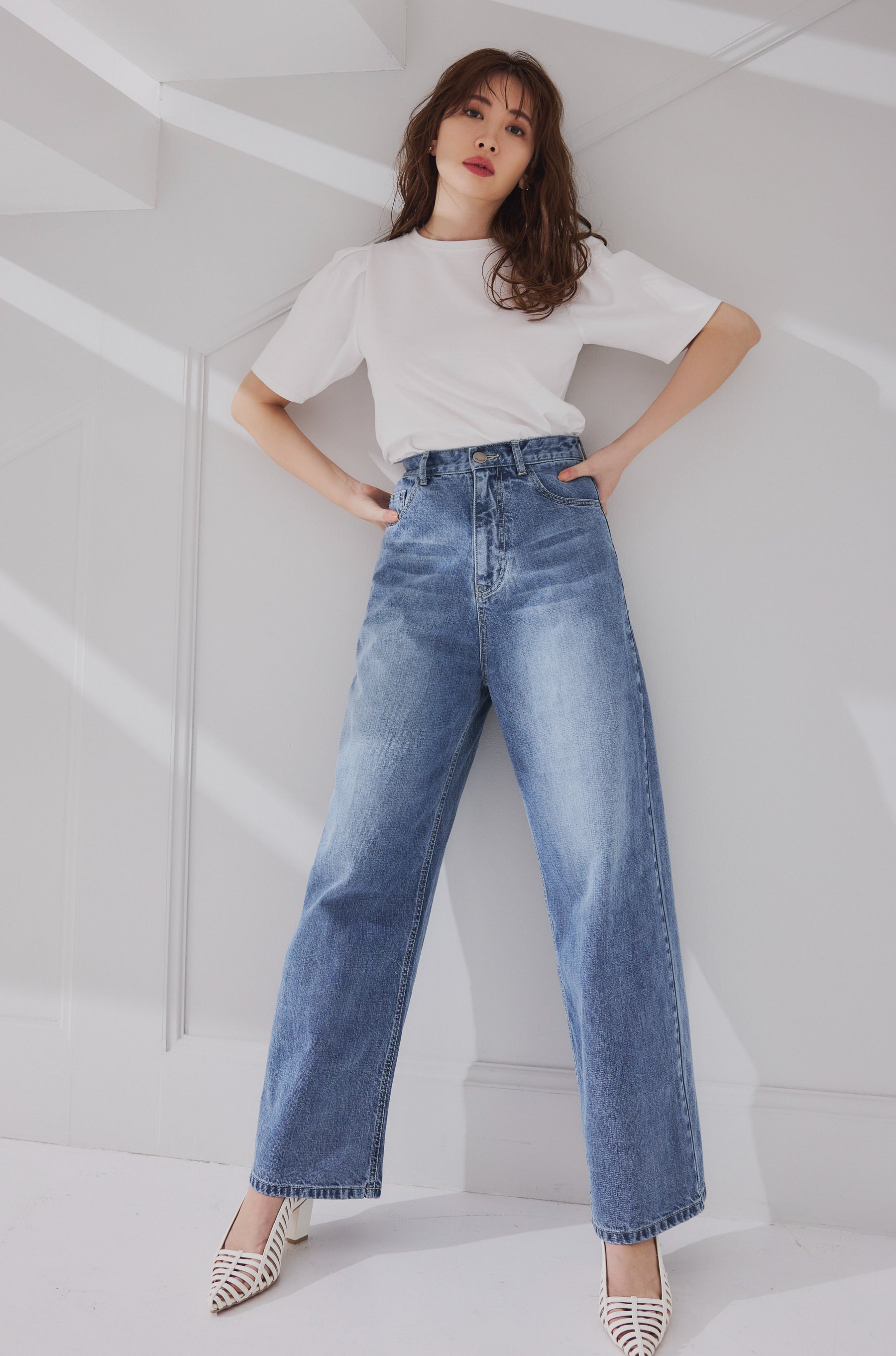 Shipped in mid-May] Milano Wide-Straight Jeans
