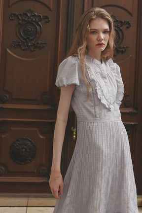Vol.3 Paisley Satin-Jacquard Dress