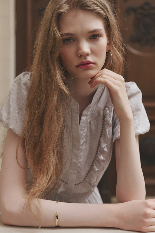 Vol.3 Paisley Satin-Jacquard Dress