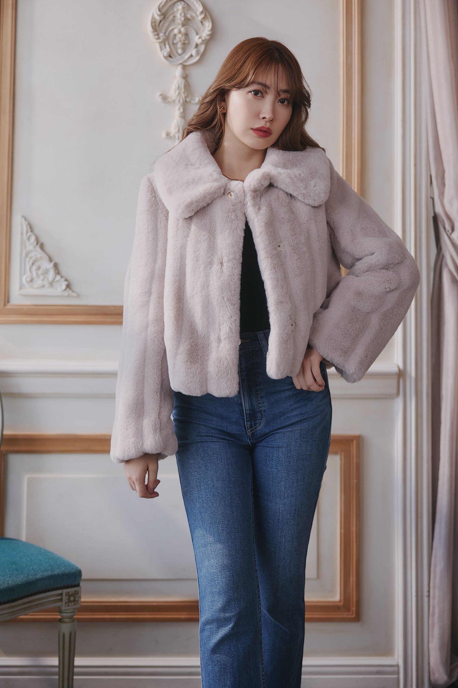 [New color] Winter Love Faux Fur Coat 
