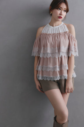 [Ships in late August] Marilou Lace Tiered Top