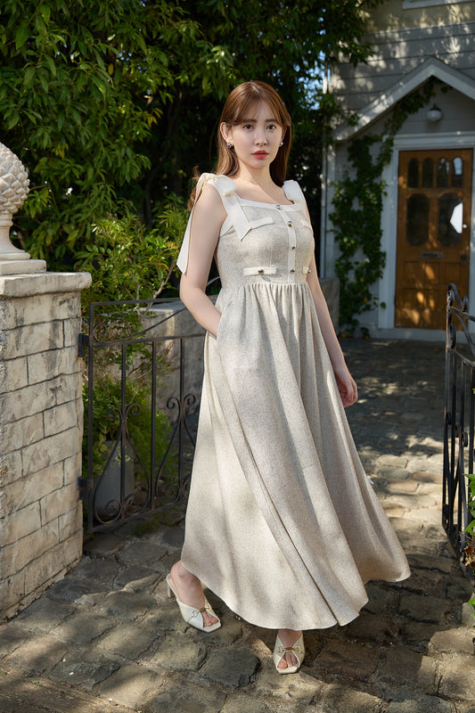 Verona Tweed Long Dress