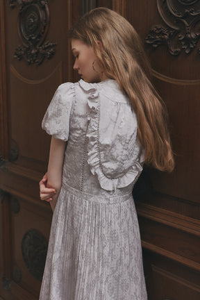 Vol.3 Paisley Satin-Jacquard Dress