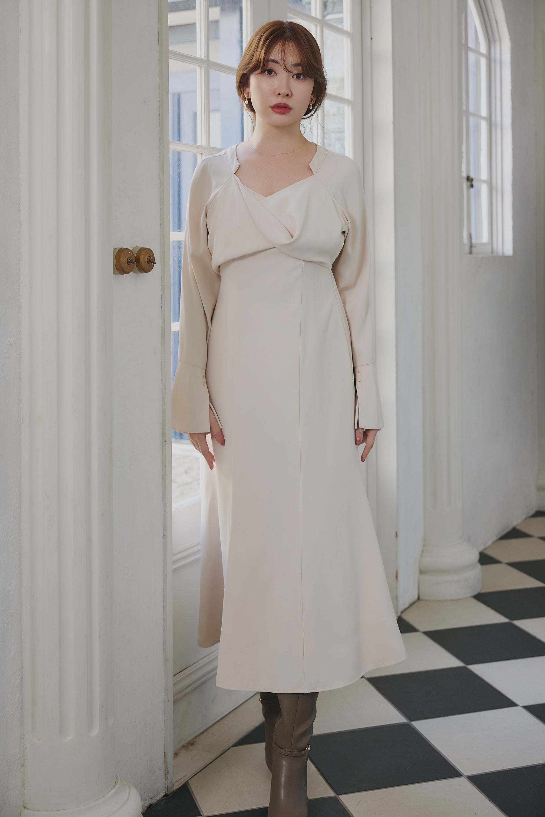 【10月中旬発送】Elsie Twist-Front Dress