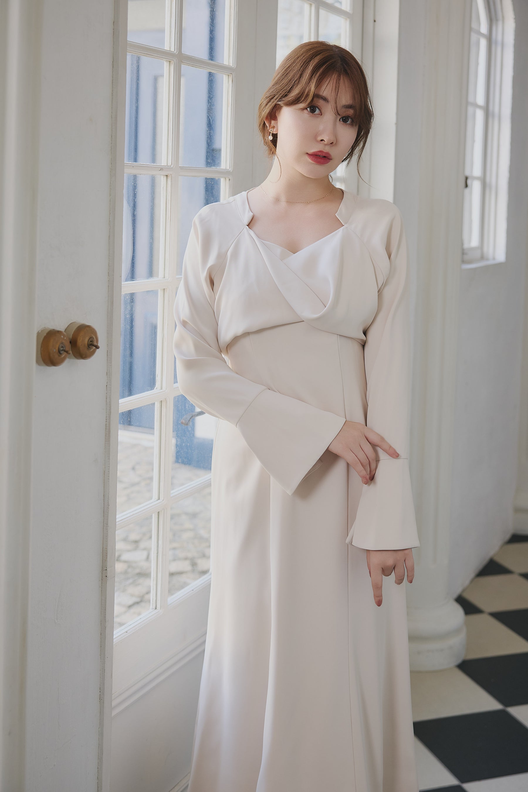 【10月中旬発送】Elsie Twist-Front Dress