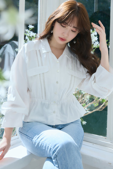 ワンピなど最旬ア！ Herlipto トップス Fairytale Blouse Airy