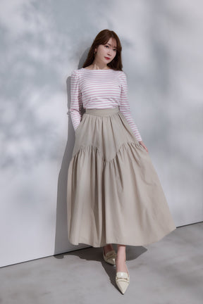 Round Tiered Long Skirt