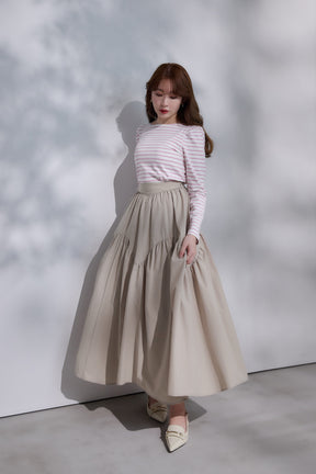 Round Tiered Long Skirt