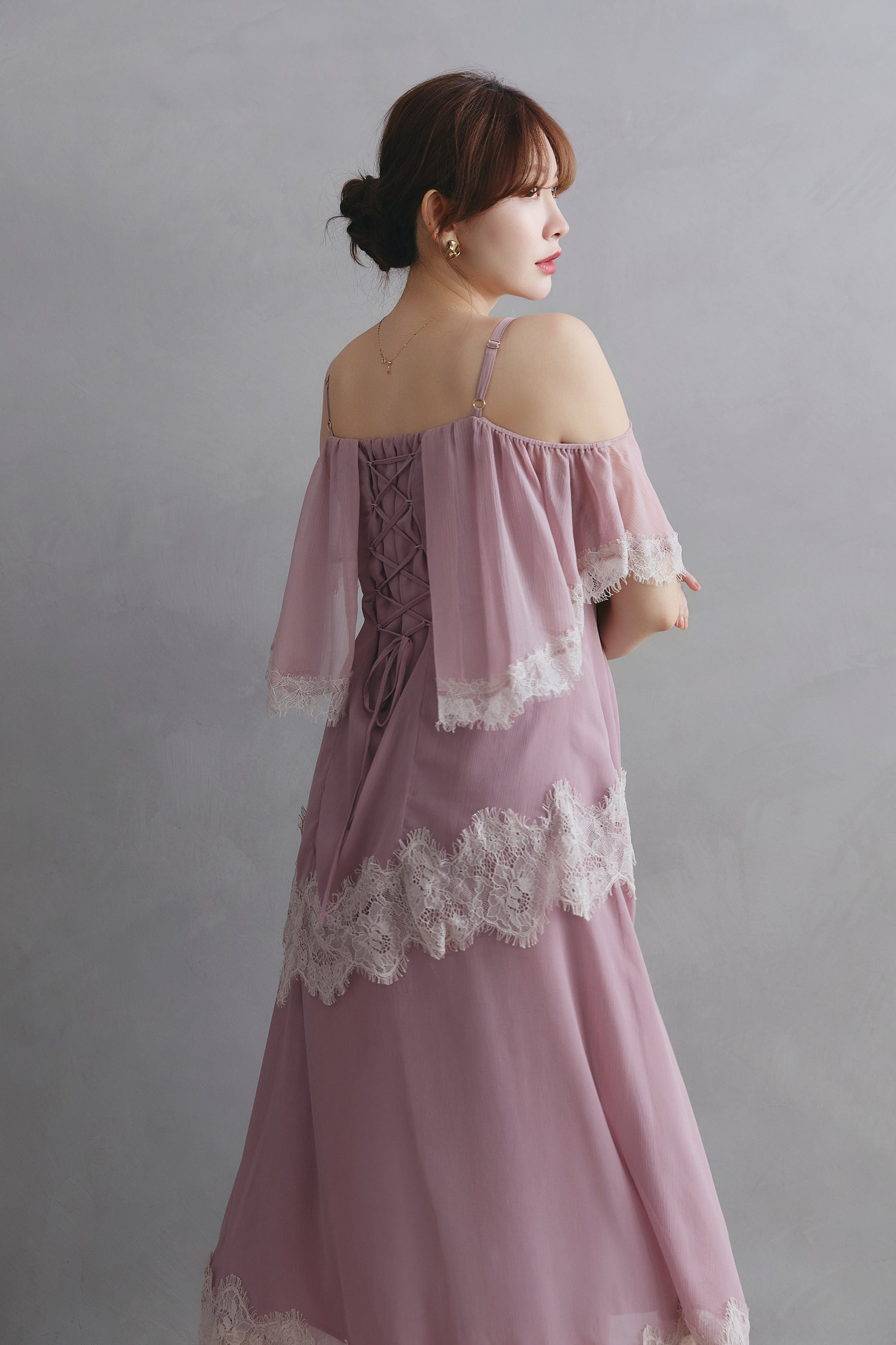 Isadora Lace Tiered Camisole Dress