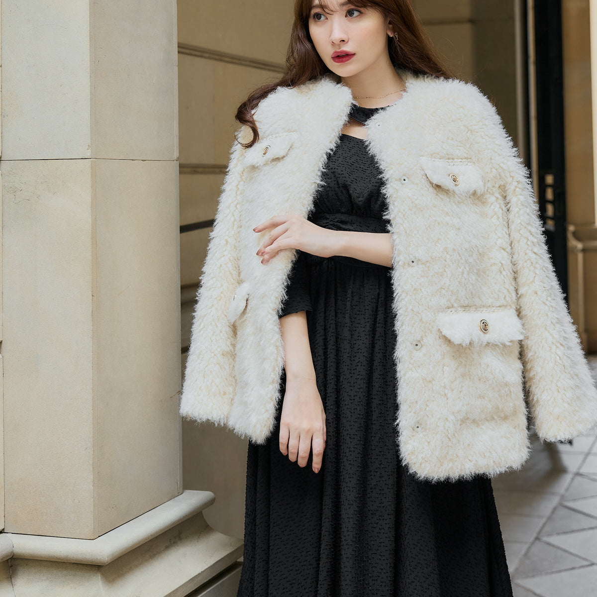 Royal Faux Fur Coat