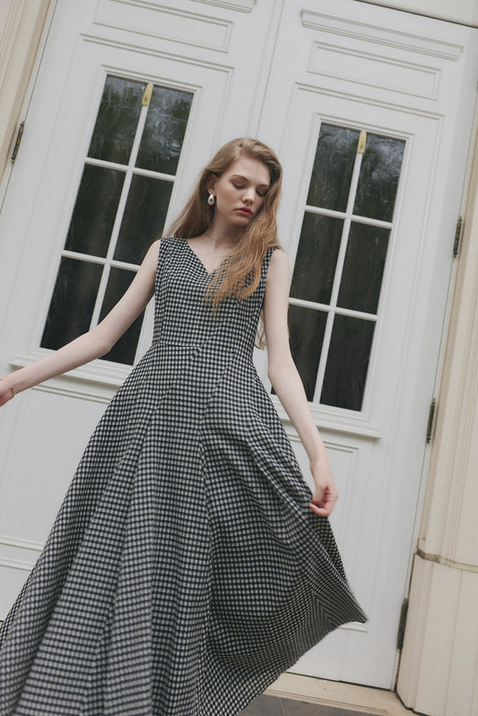 Vol.3 Heart-Neck Check Dress
