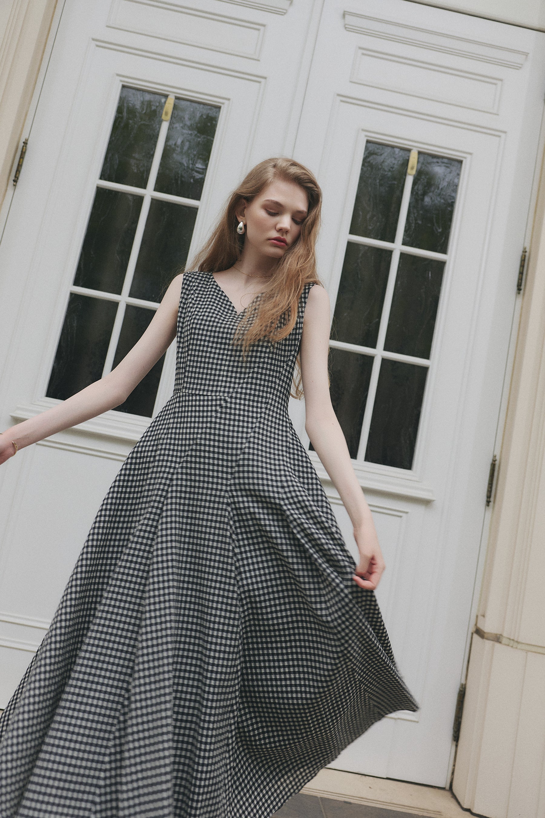 Vol.3 Heart-Neck Check Dress