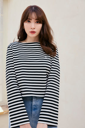 [New color] French Striped Top