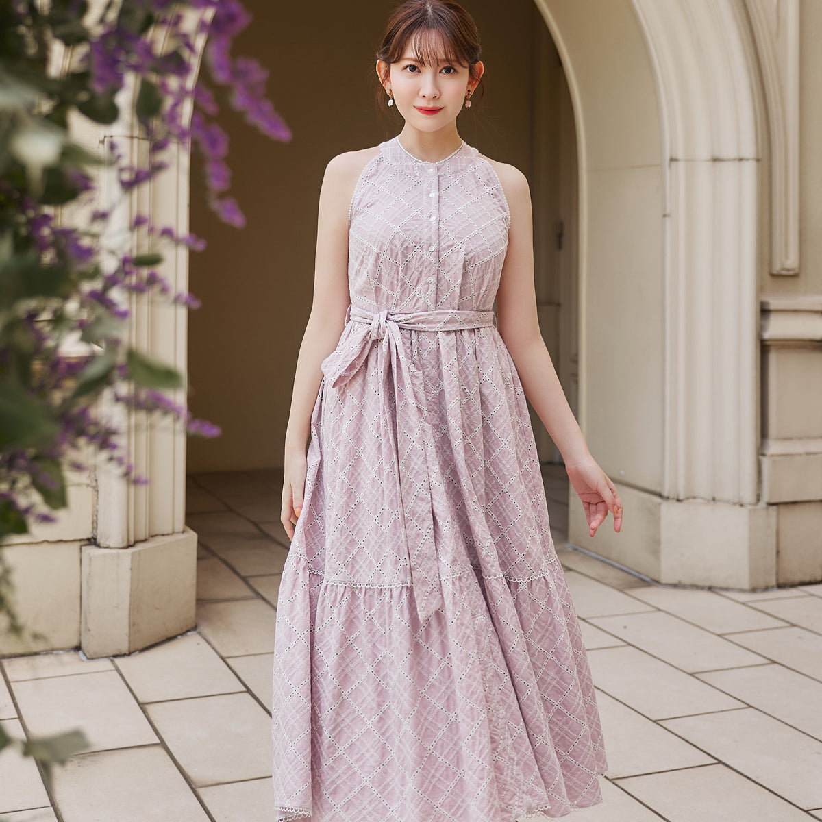 Leira Lace Trim Dress