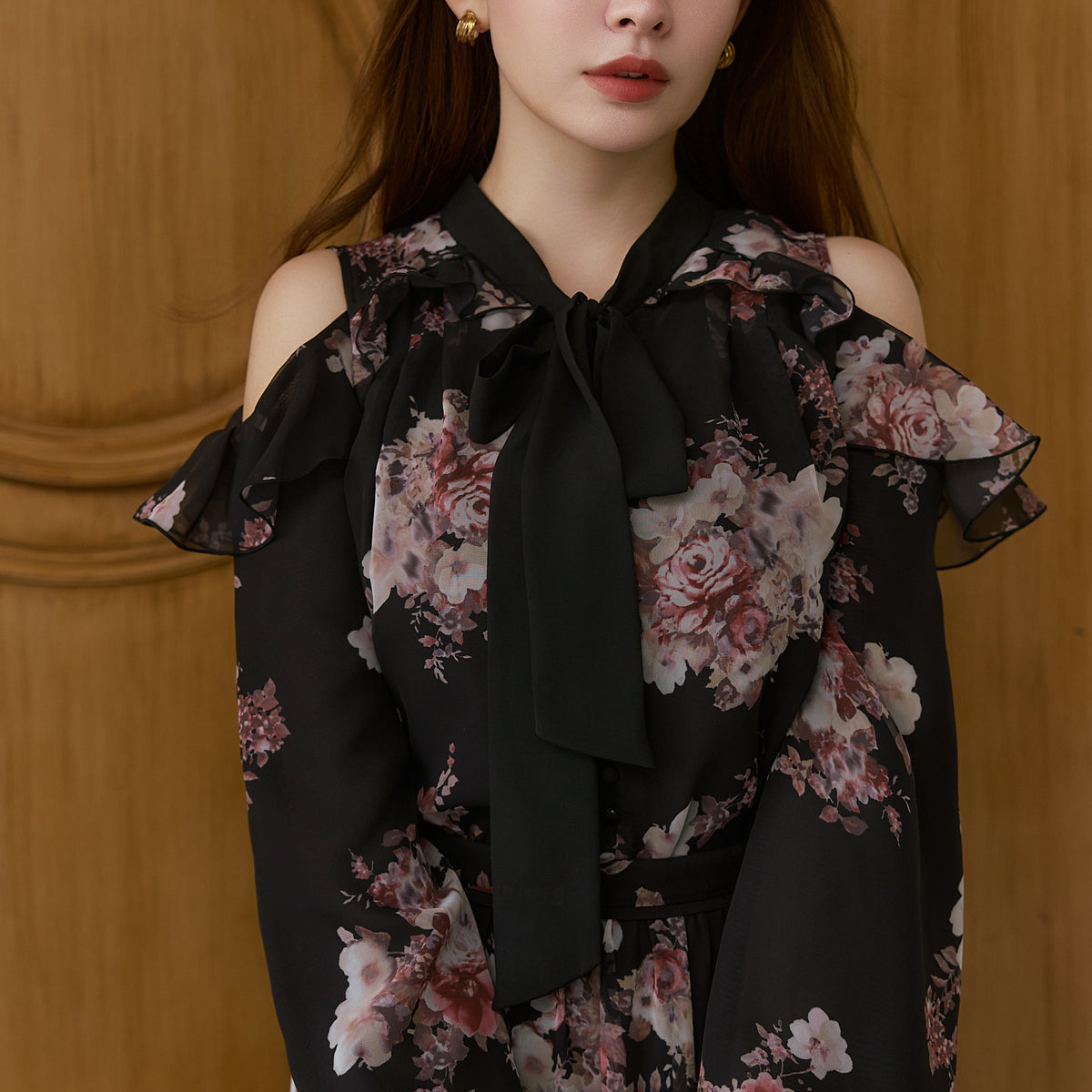 Isaline Bow-Tie Floral Blouse