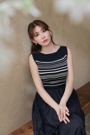 Random Striped Long Dress