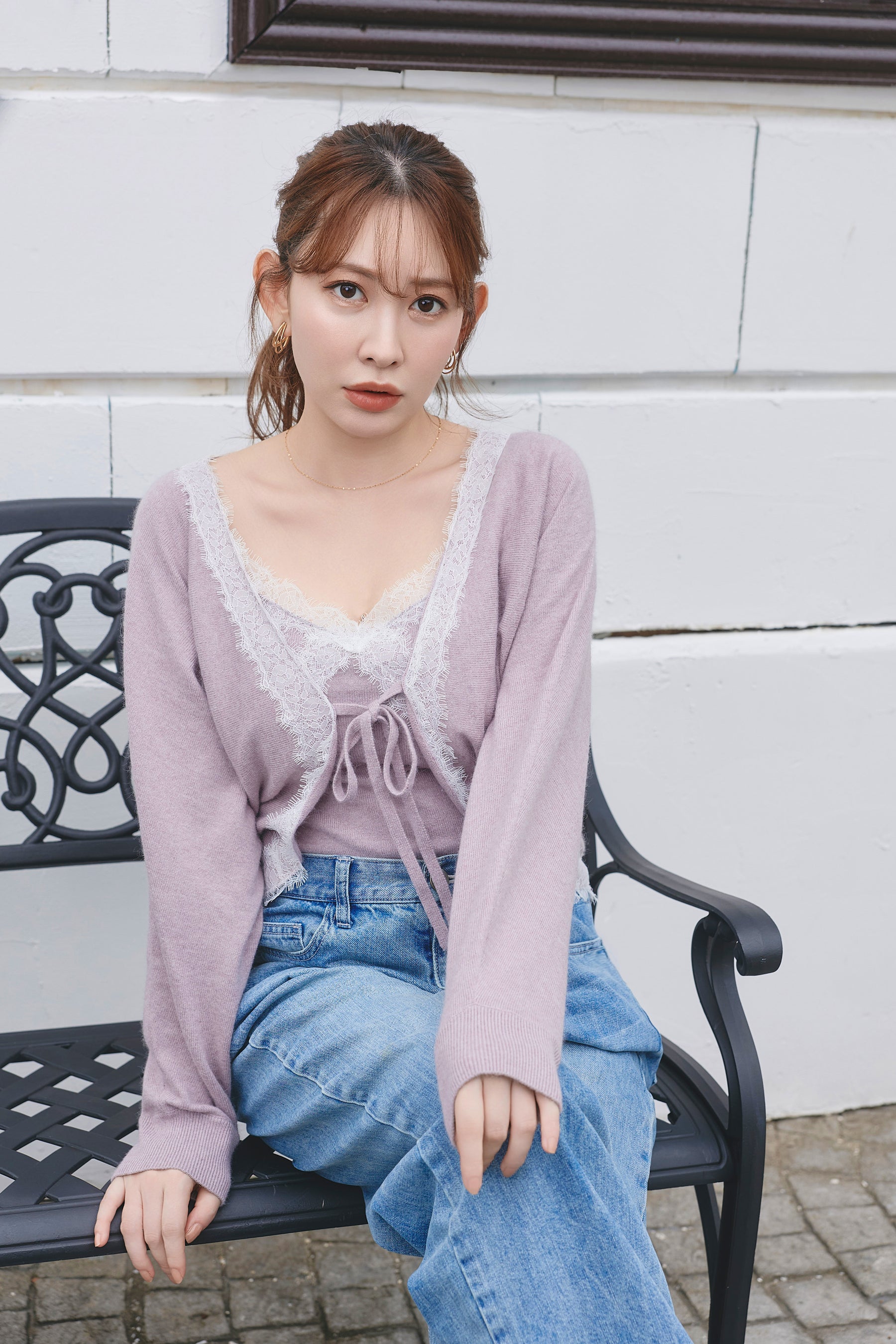 Gina Lace-Knit Ensemble