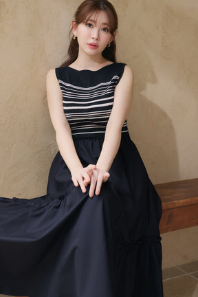 Random Striped Long Dress