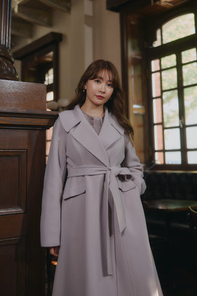 【11月中旬発送】Hamilton Wool Rever Flared Coat