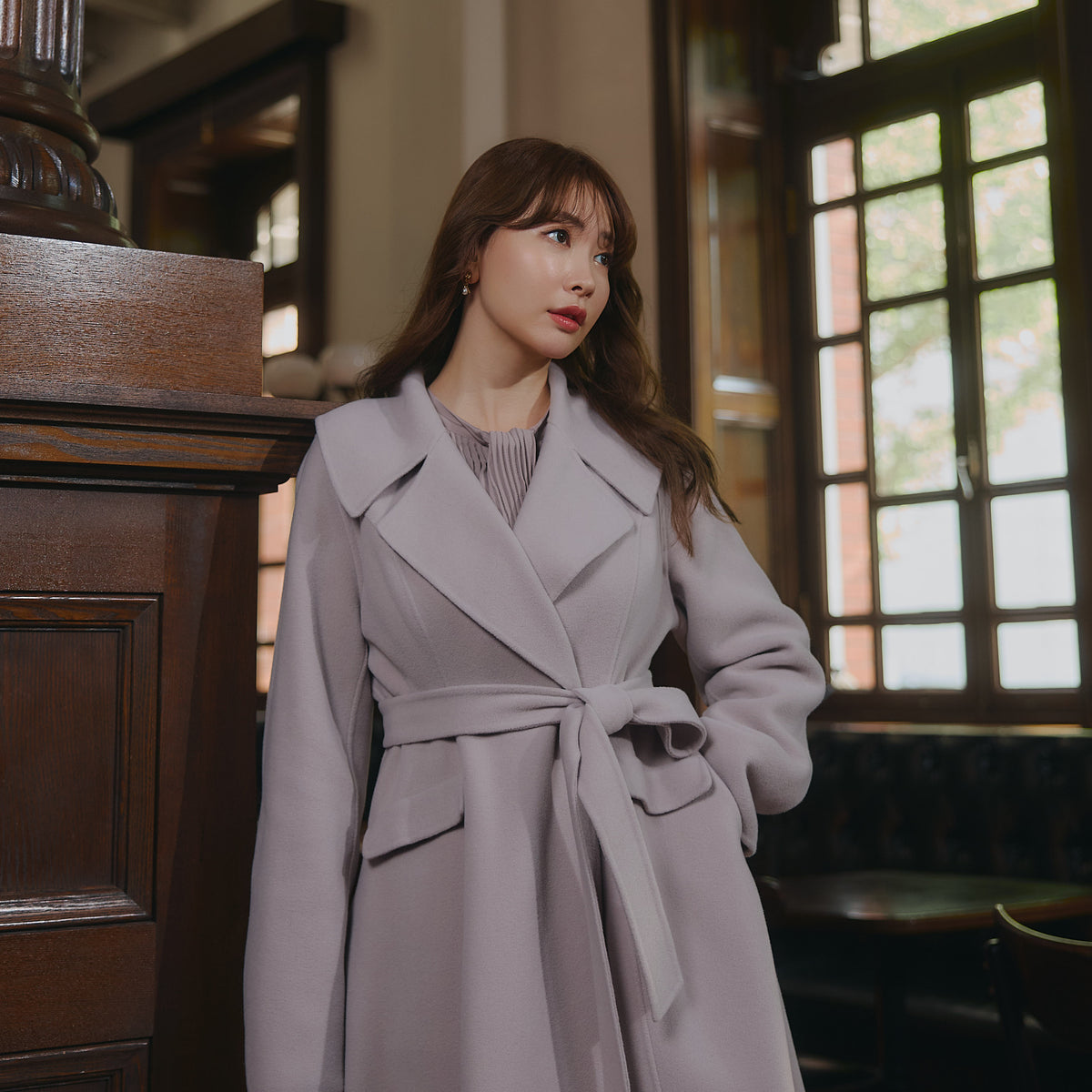 Hamilton Wool Rever Flared Coat