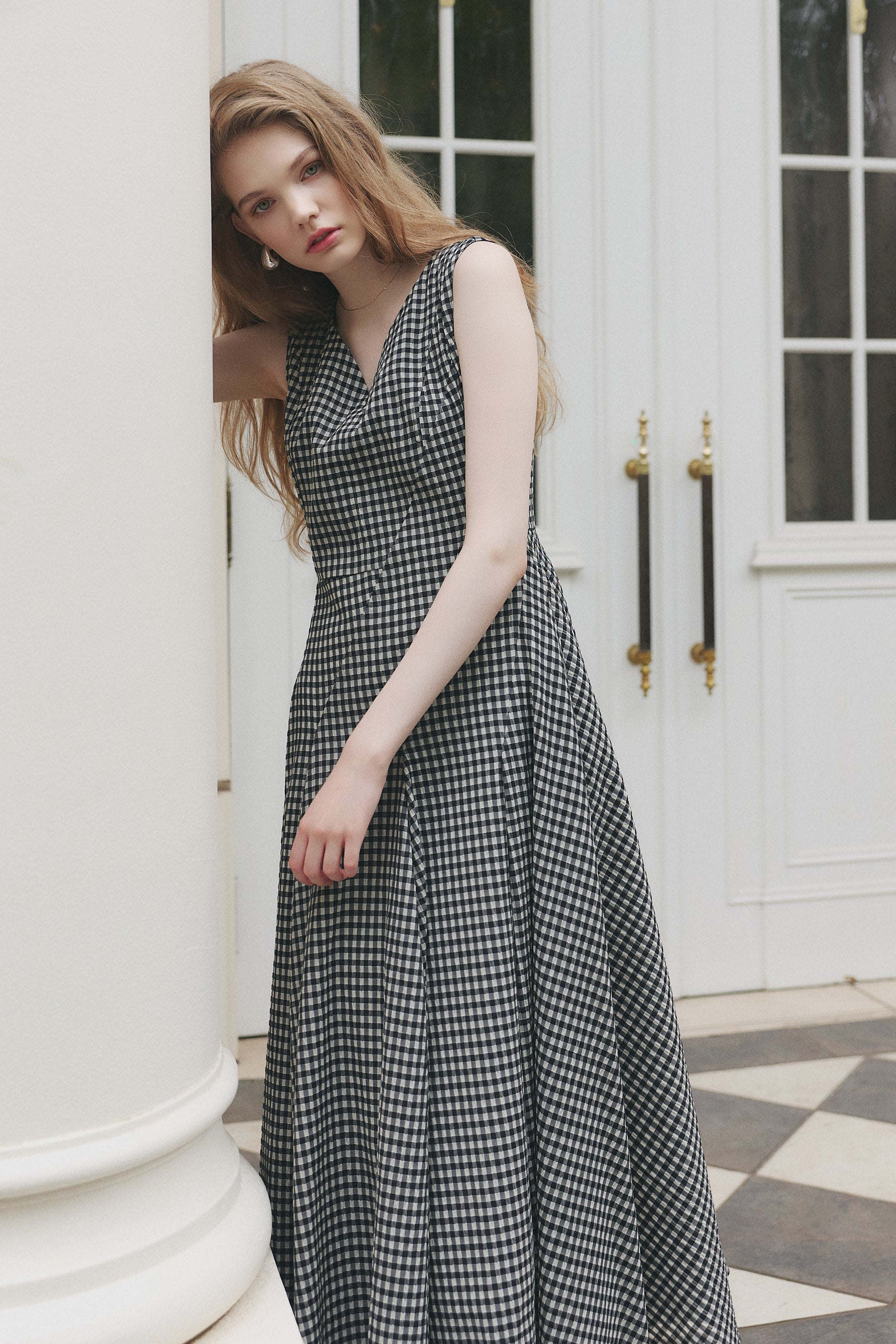Vol.3 Heart-Neck Check Dress