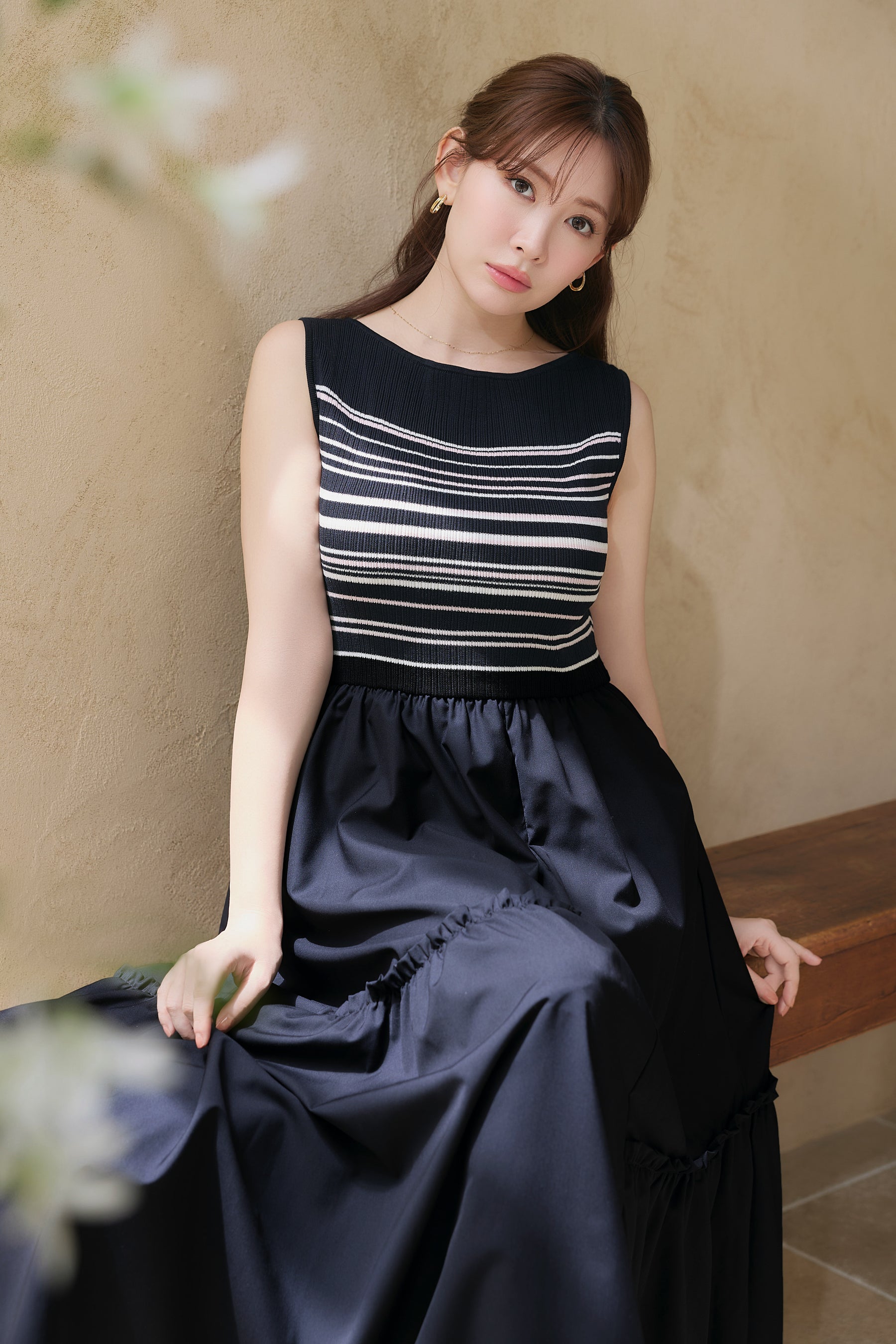 Random Striped Long Dress