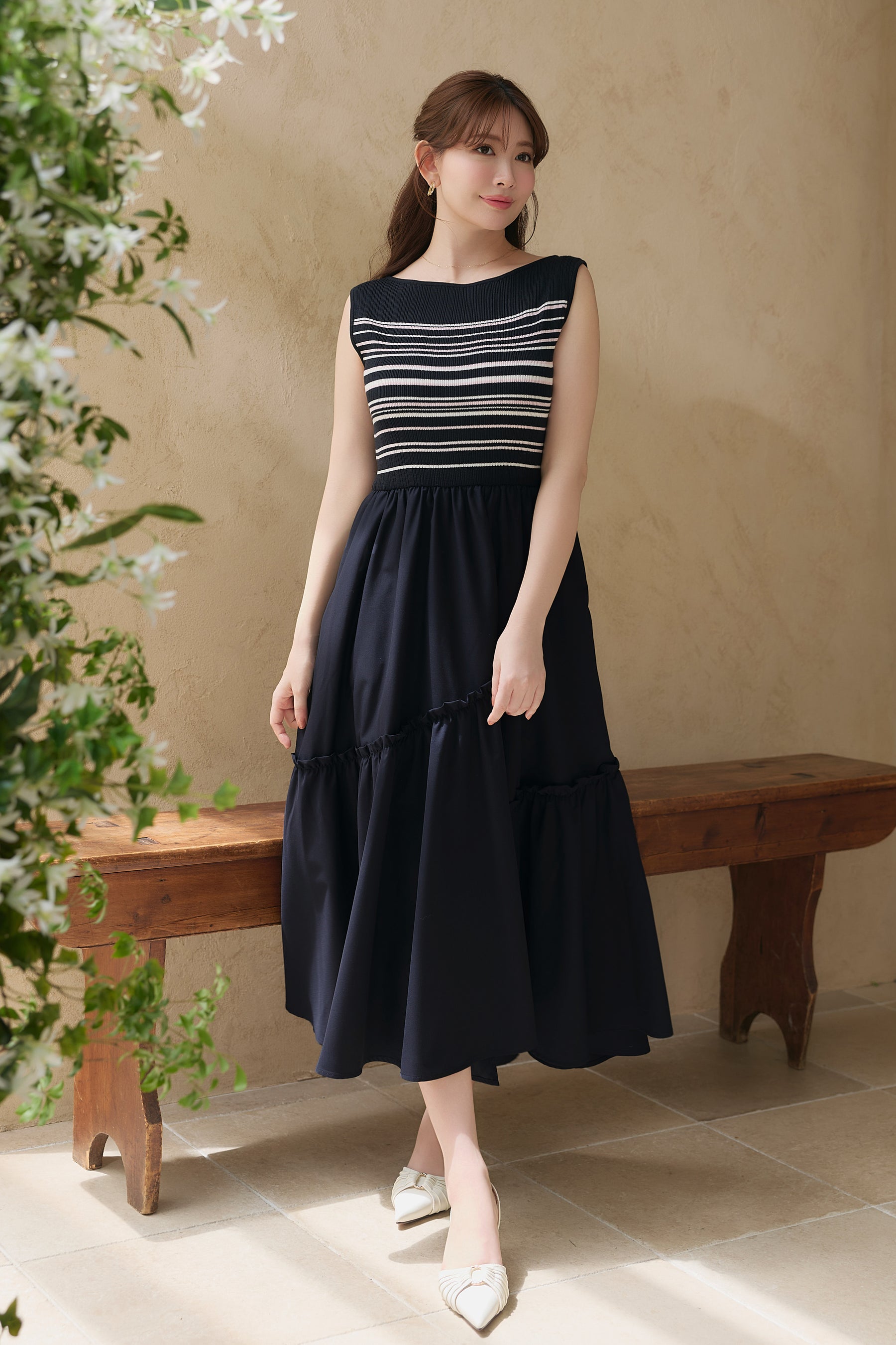 Random Striped Long Dress