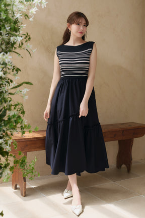 Random Striped Long Dress