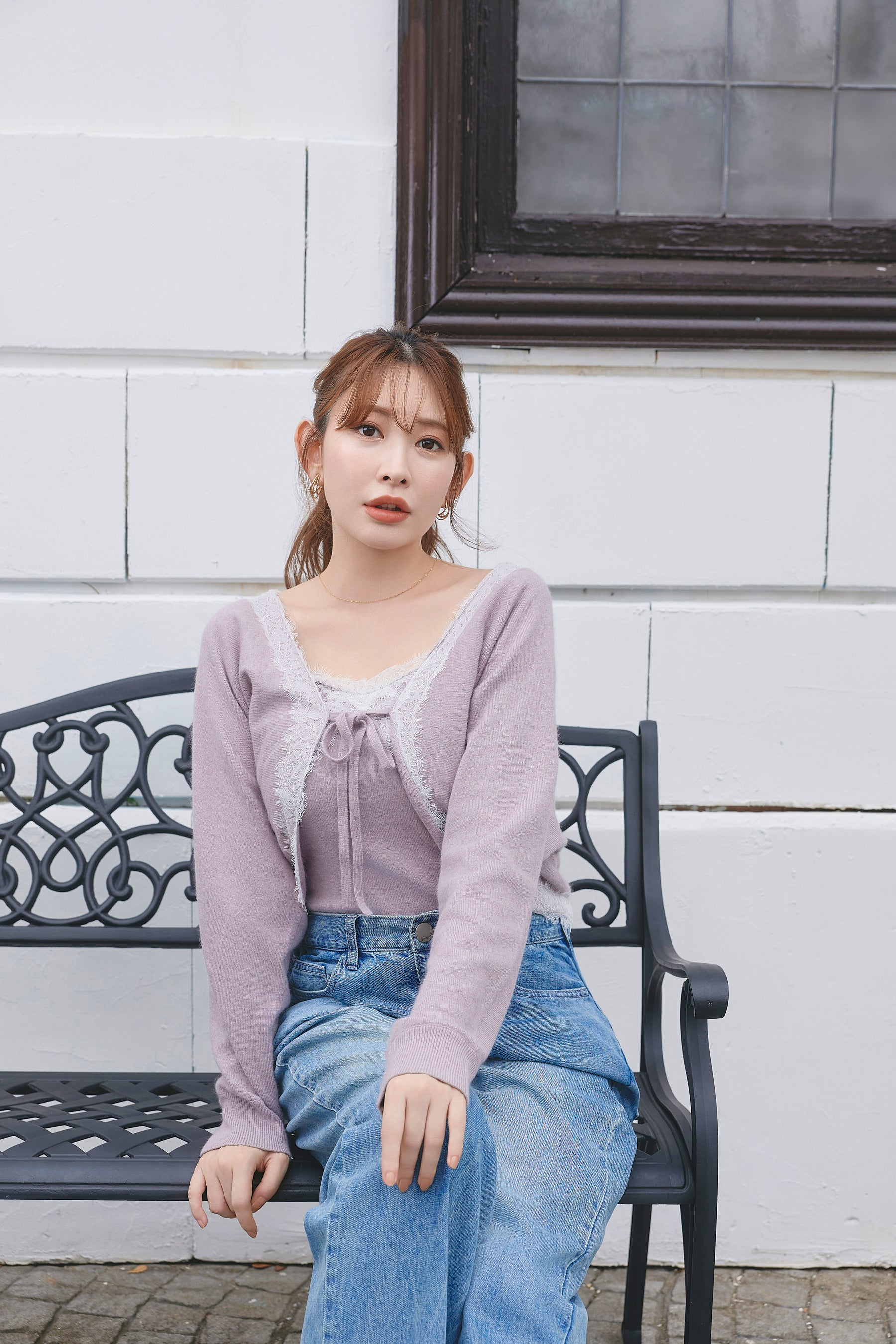Gina Lace-Knit Ensemble