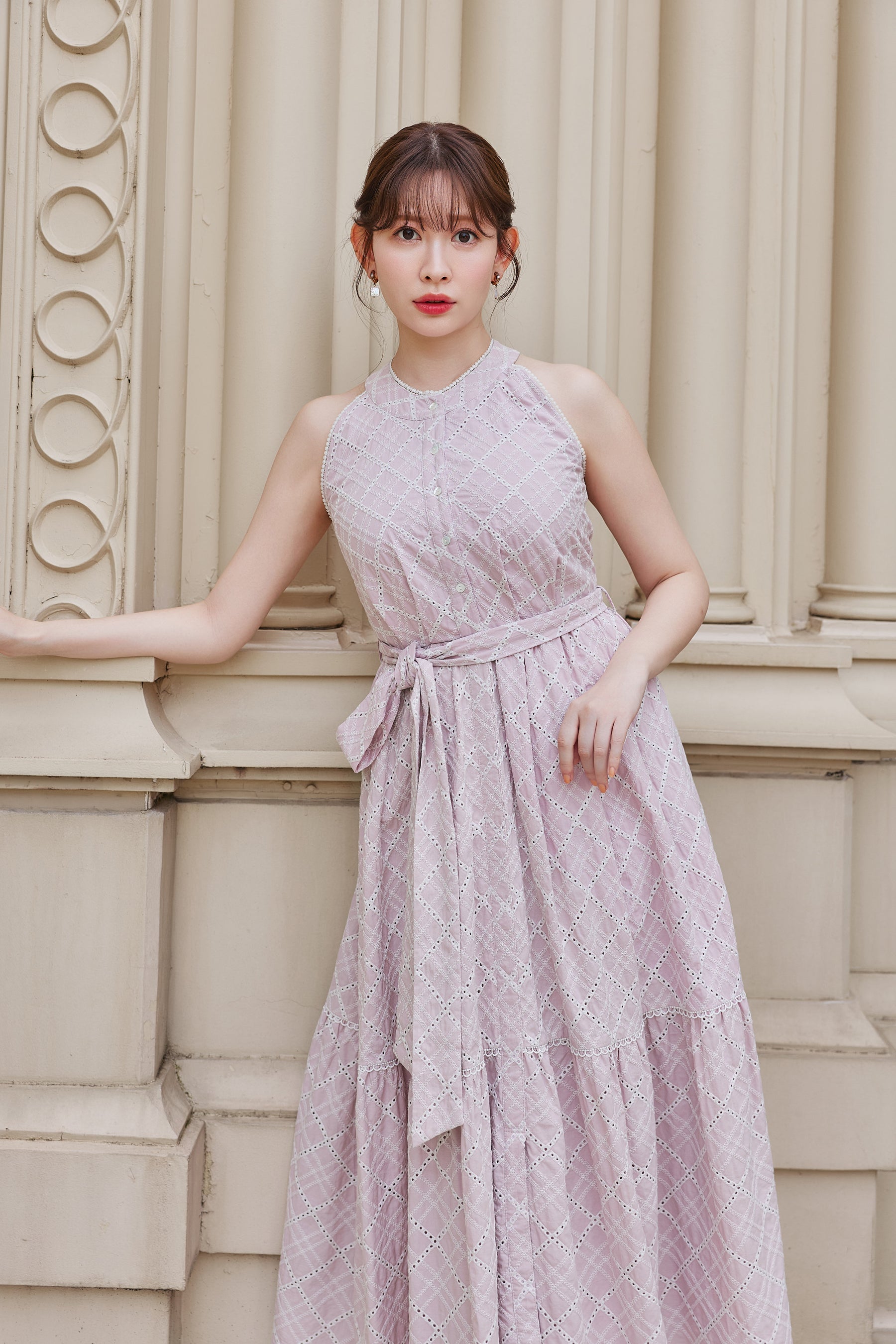 Leira Lace Trim Dress