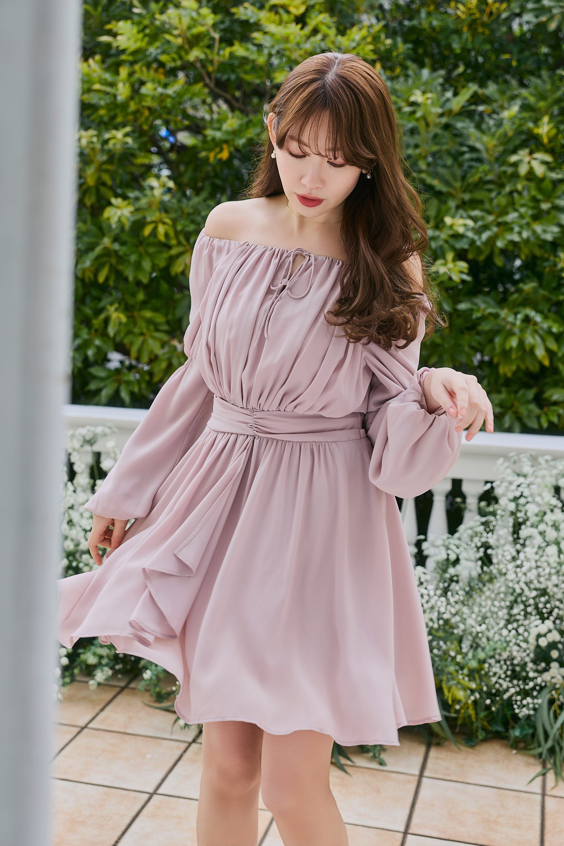 Anaelle Chiffon Mini Dress