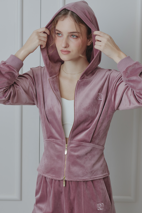 【rose】Off-Duty Sculpt Velour Set