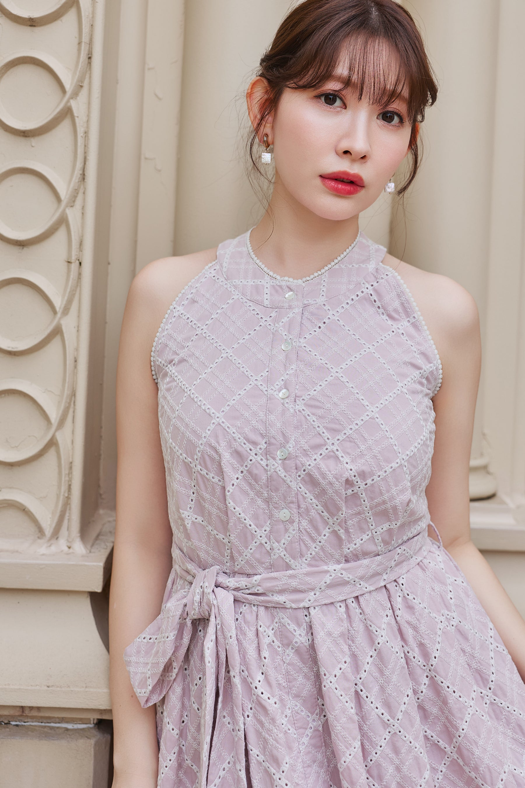 Leira Lace Trim Dress