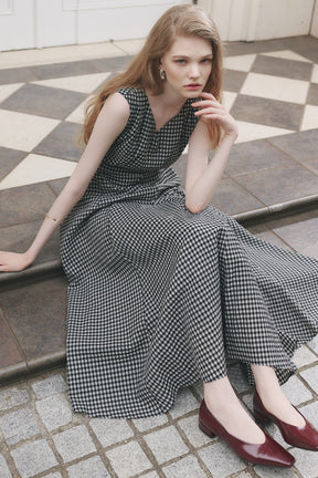 Vol.3 Heart-Neck Check Dress