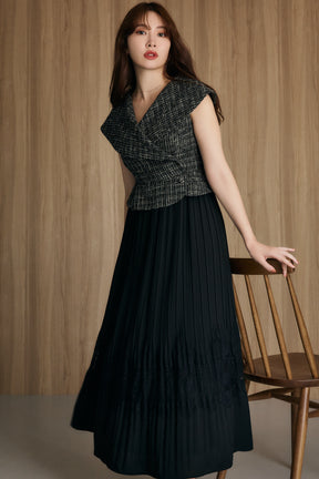 Siena Big Collar Pleated Dress