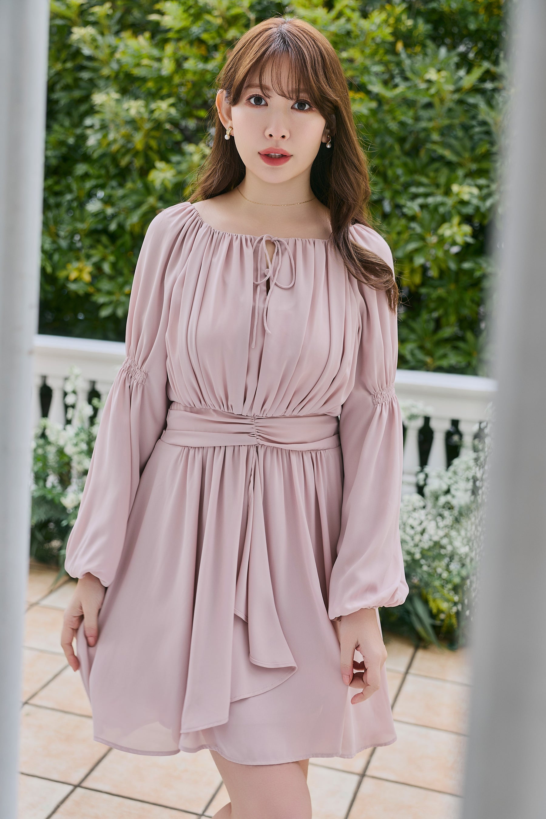 Anaelle Chiffon Mini Dress