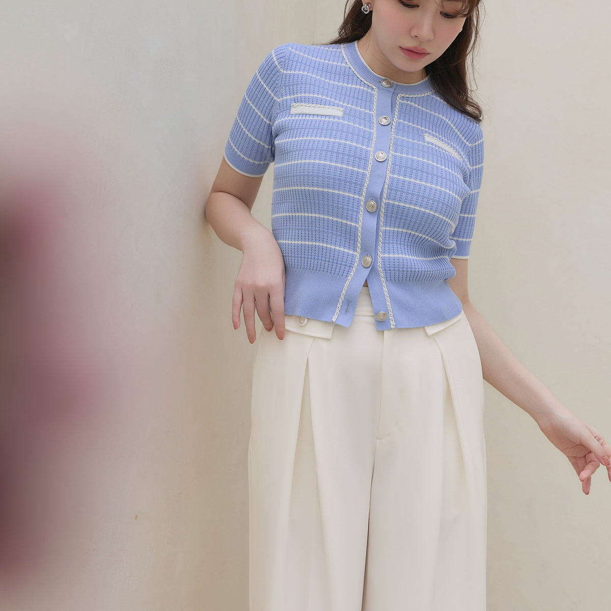 Nicola Short Sleeve Knit Cardigan