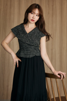 Siena Big Collar Pleated Dress