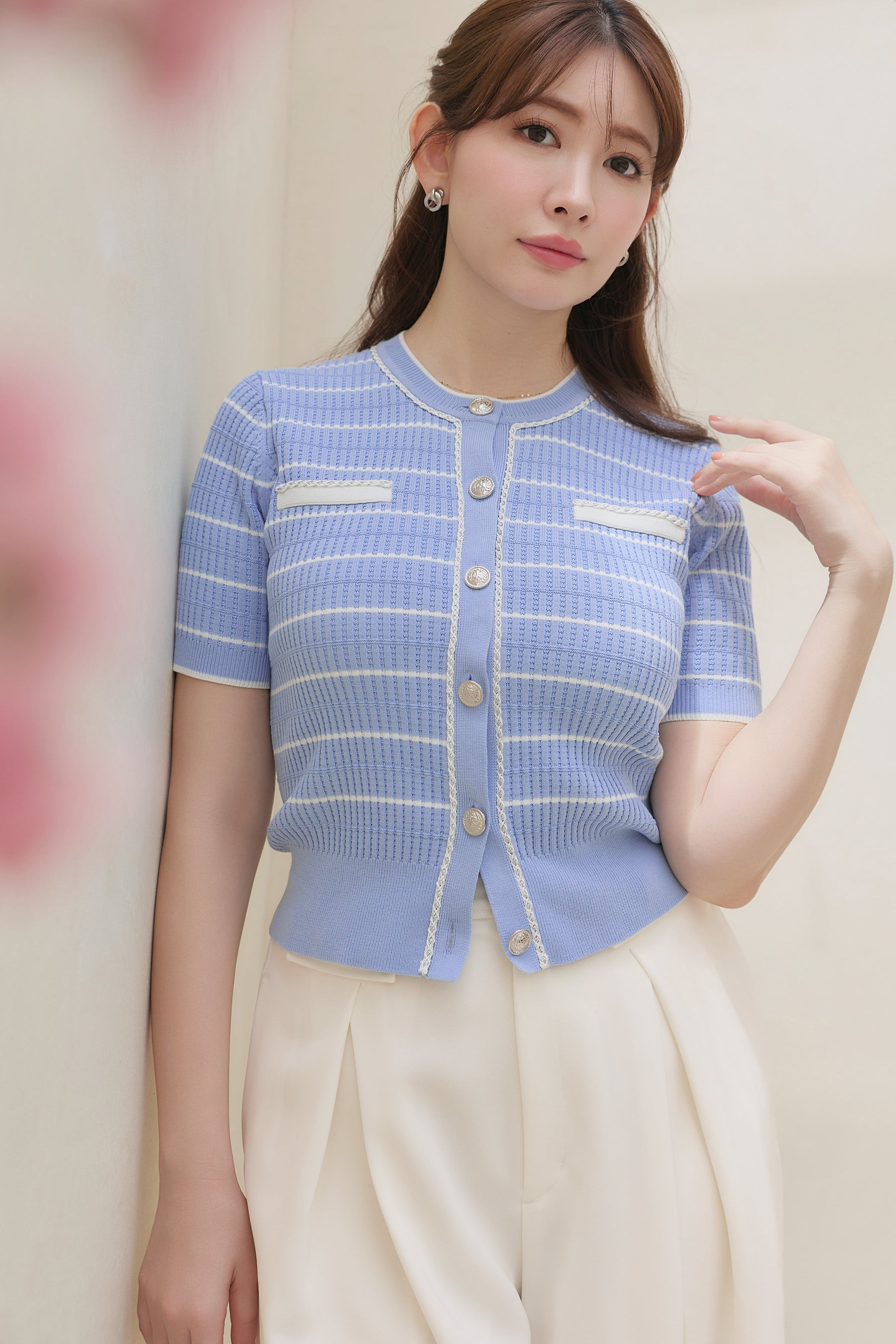 Nicola Short Sleeve Knit Cardigan