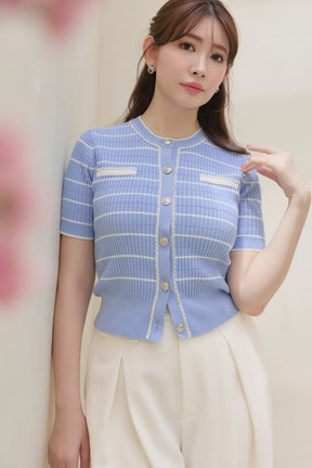 Nicola Short Sleeve Knit Cardigan