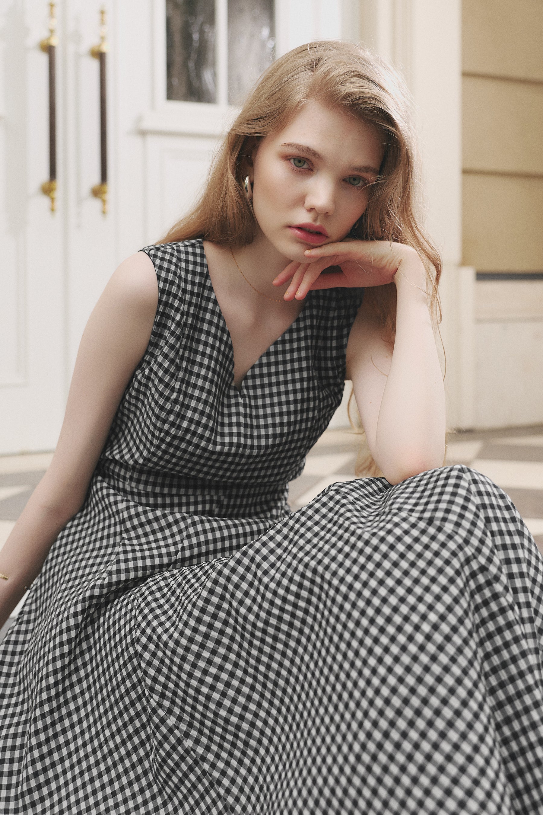 Vol.3 Heart-Neck Check Dress