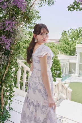 Jendaya Lace-Print Dress