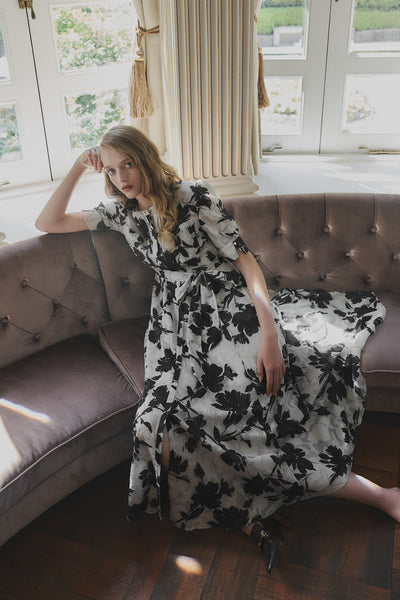 ワンピース Her lip to Classic Floral Jacquard Dress Vol.1 Floral Jacquard Dress