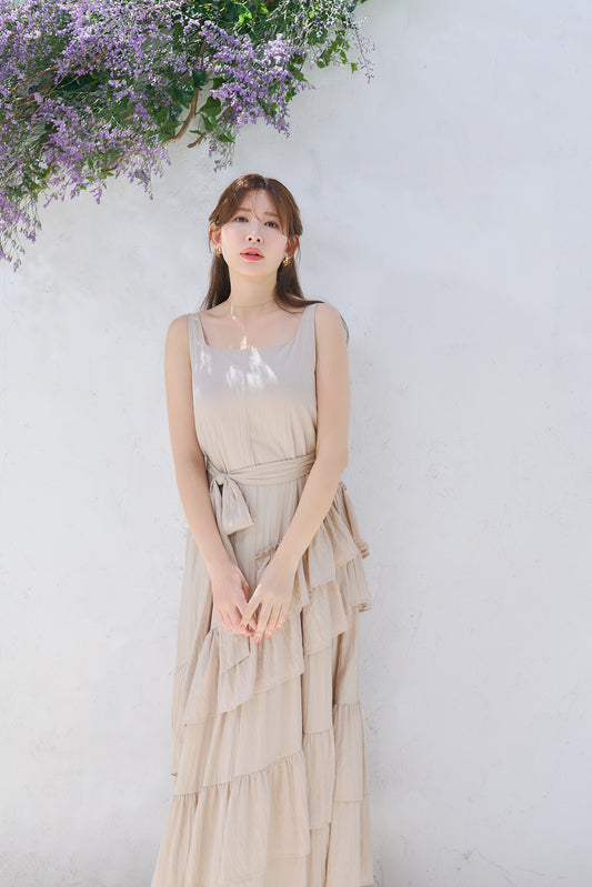 【8月中旬発送】Bellina Ruffled Long Dress