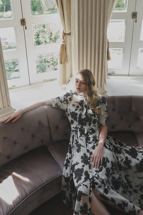 Vol.1 Floral Jacquard Dress